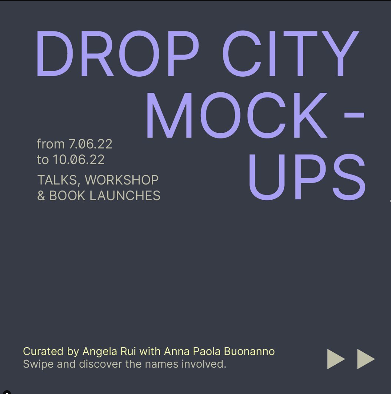 Drop City Mockups**[Drop City, Milano]